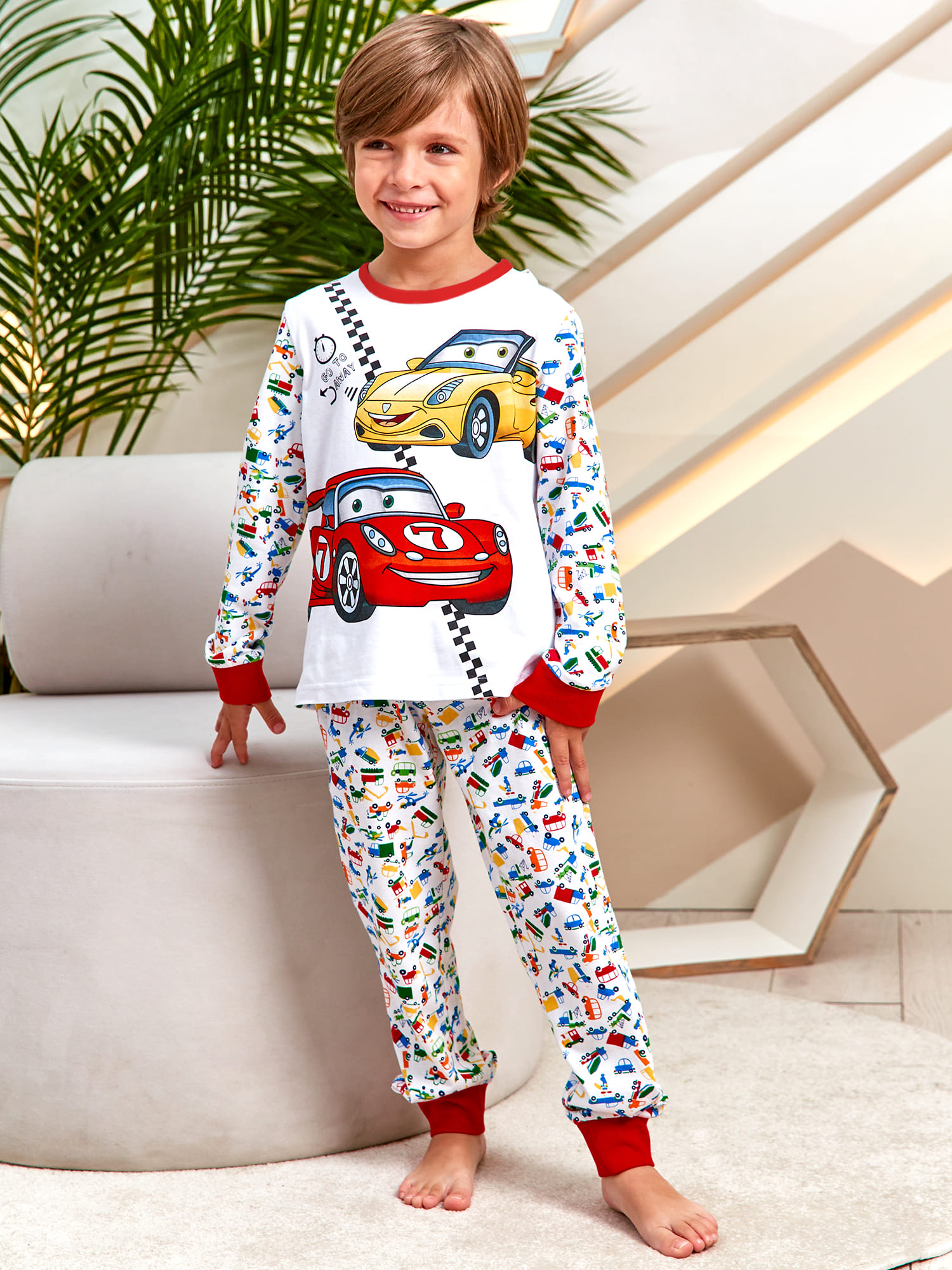 Пижама Juno Машинки 0