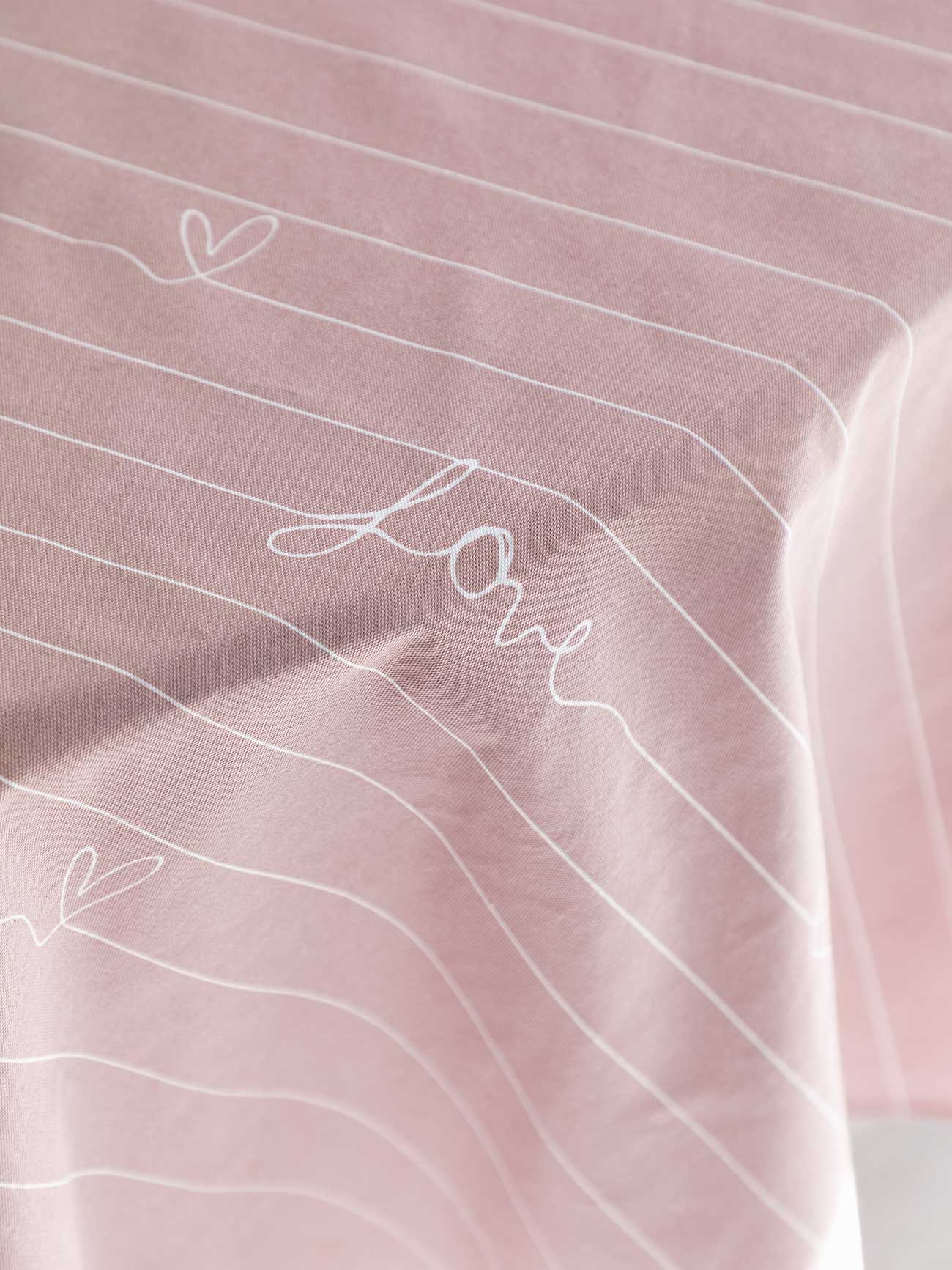 Скатерть рогожка "Love", Унисон 3