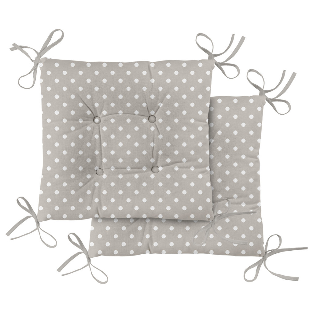 Комплект подушек на стул с тафтингом "Горох", Mia Cara 0