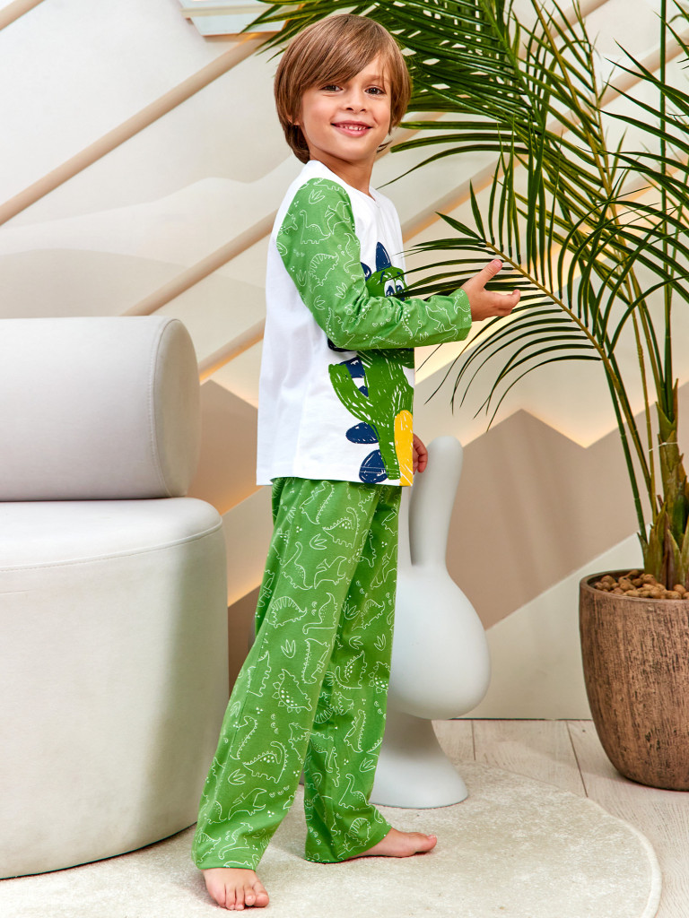 Пижама "Дино", зеленый, Juno 3