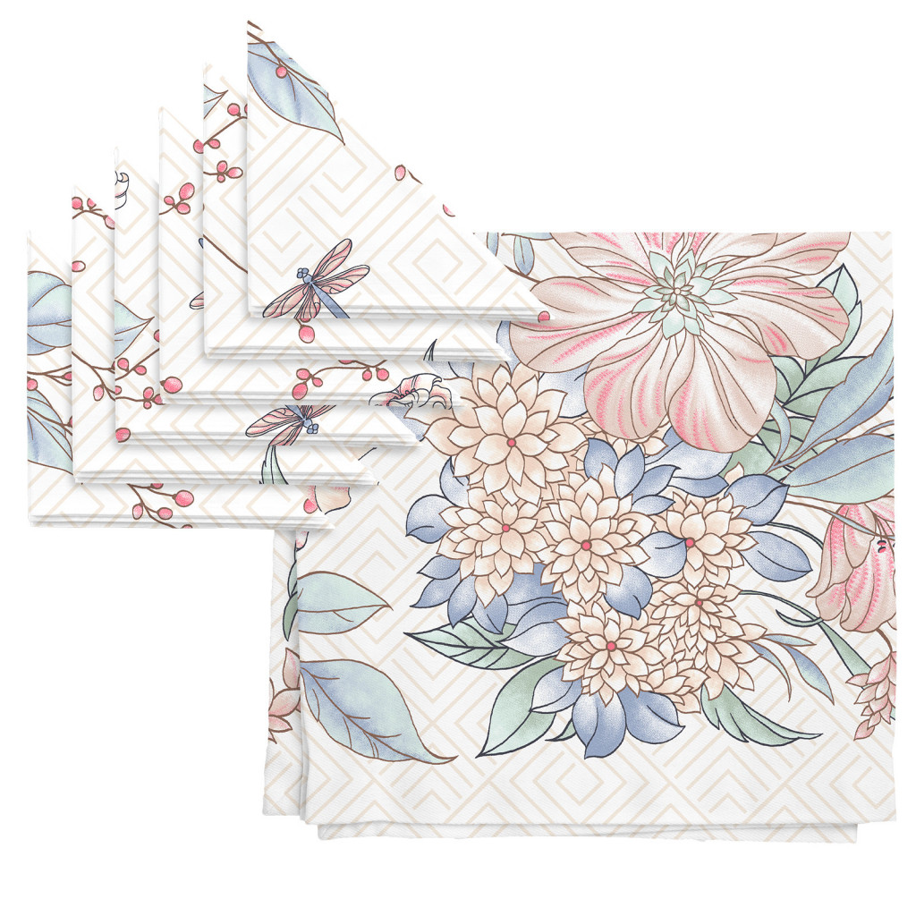 Комплект скатерть рогожка + 6 салфеток "Барбара", Mia Cara 3