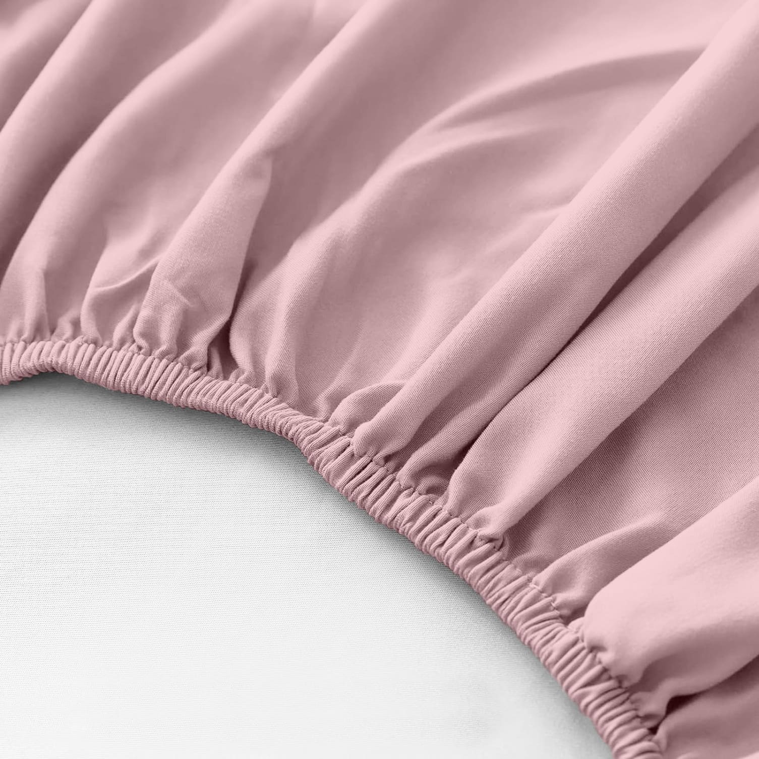 Простыня на резинке Унисон Розовый 1