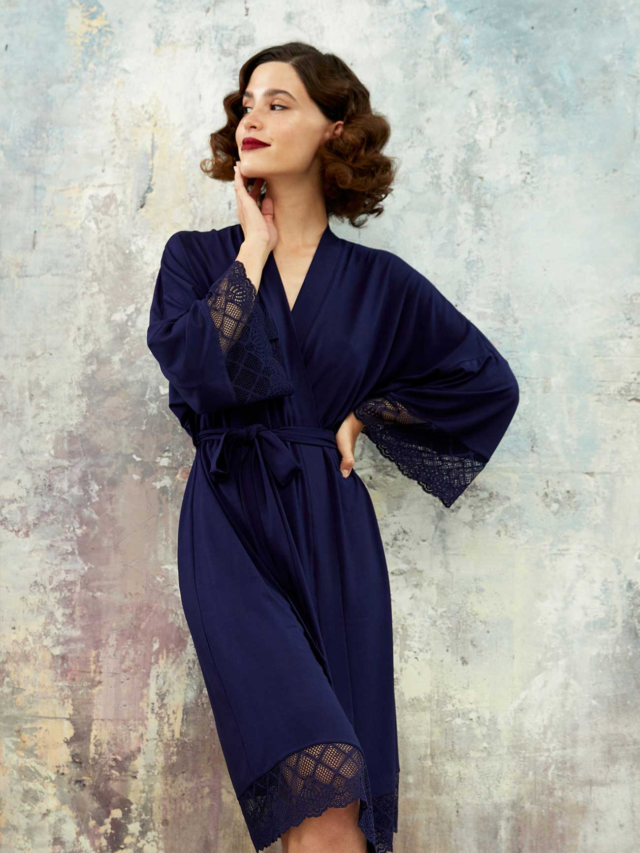 Халат Gretta Синий, Mia Cara 5