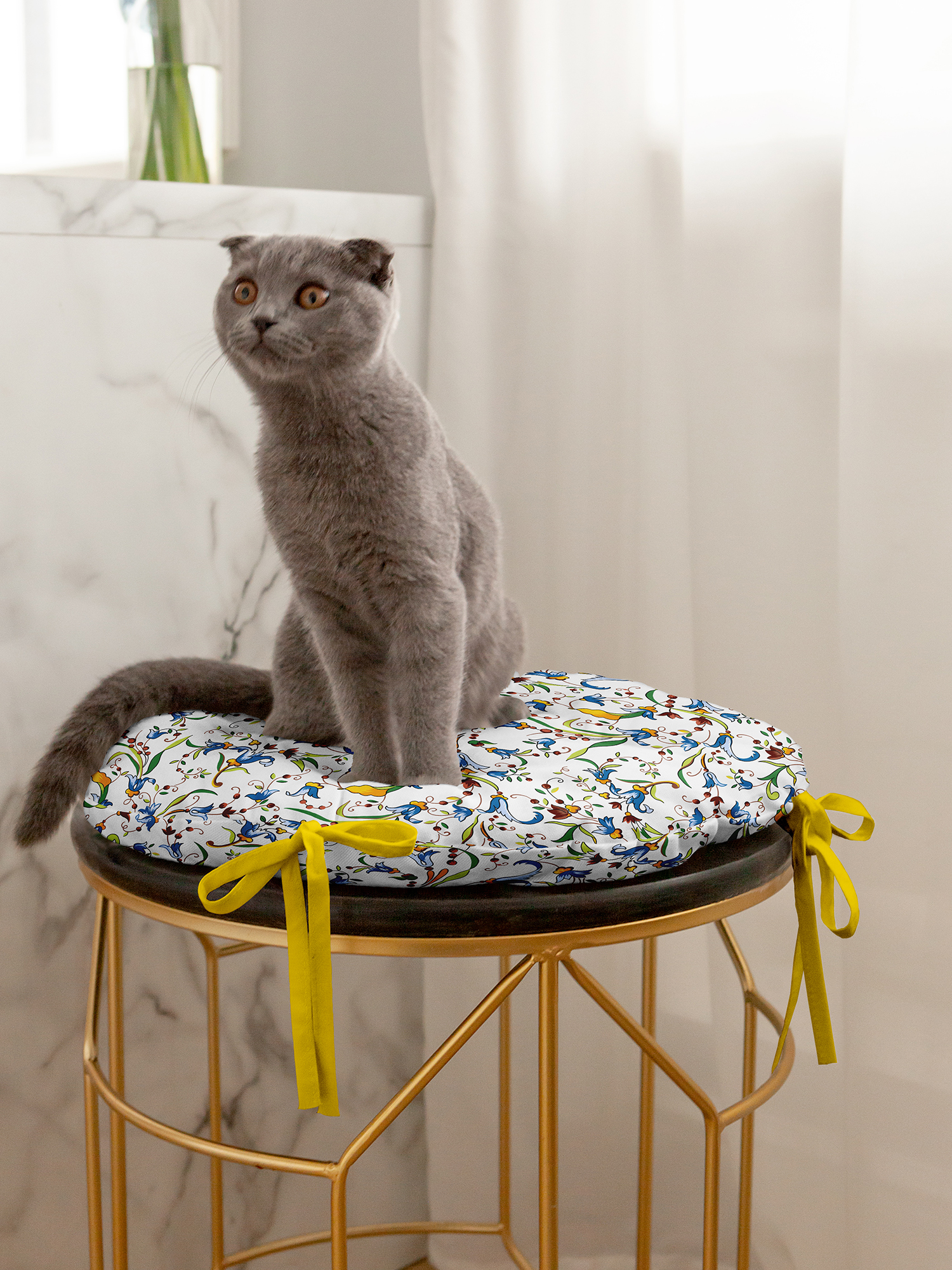 Комплект подушек на стул с тафтингом круглых "Veneto", Mia Cara 1