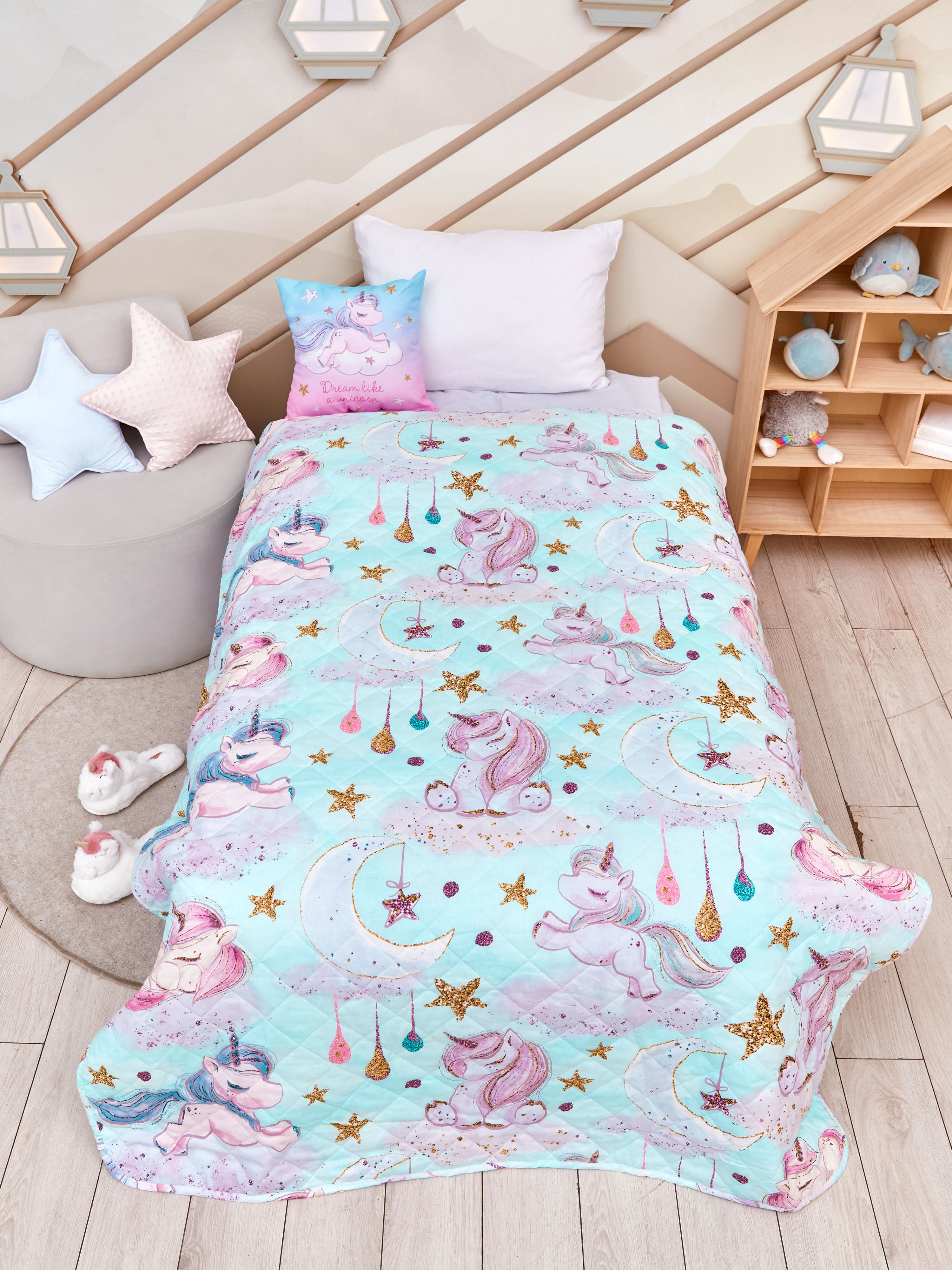 Пододеяльник Juno Сказочные единороги 1