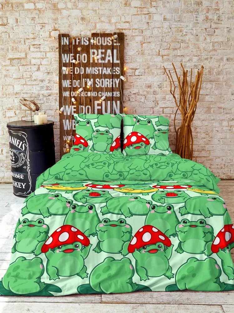 Постельное бельё Crazy Getup Frogs 0