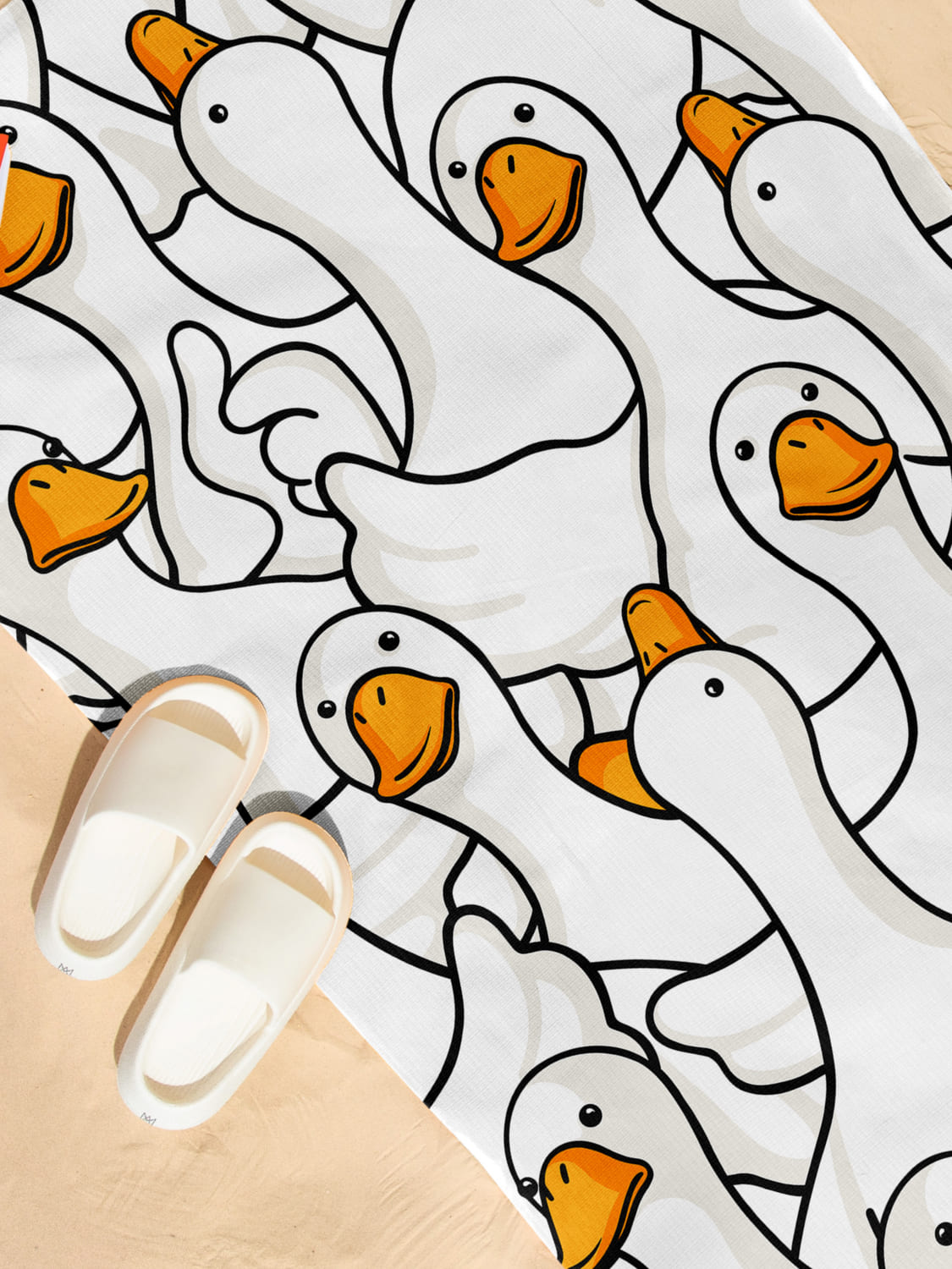 Полотенце Crazy Getup Белый гусь обнимусь 2