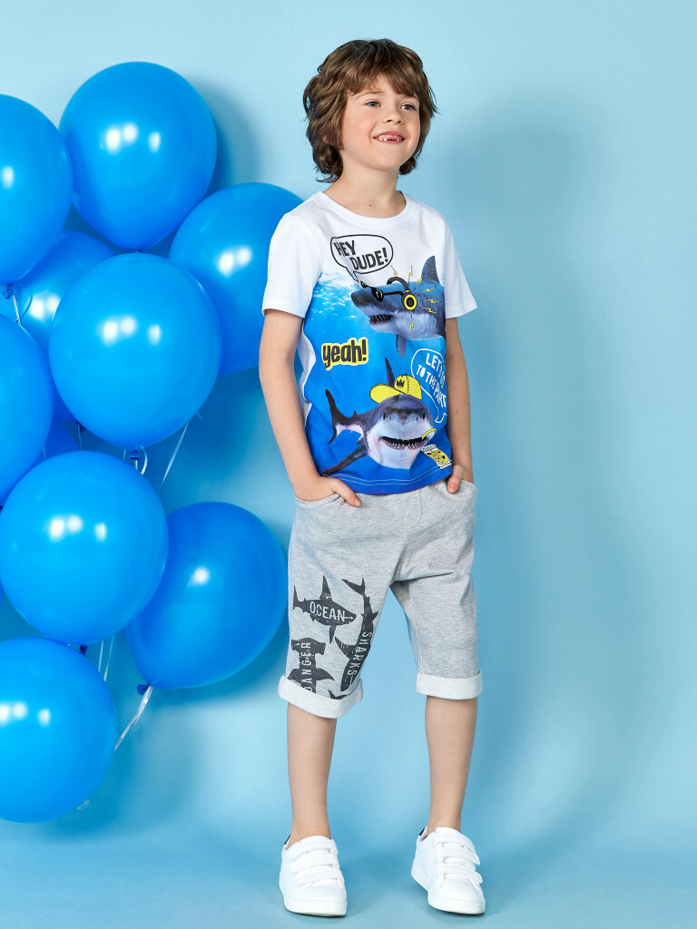 Шорты Морской бой Серый меланж, Juno 1