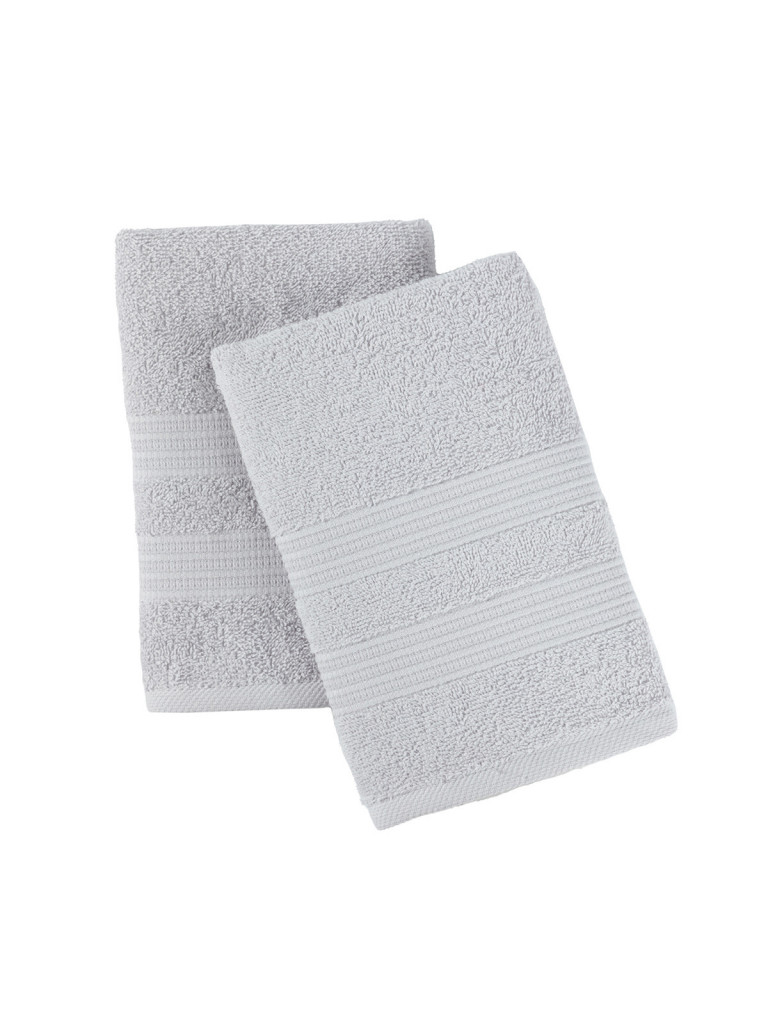 Комплект махровых полотенец "Raffle", жемчужно-серый, Унисон 3
