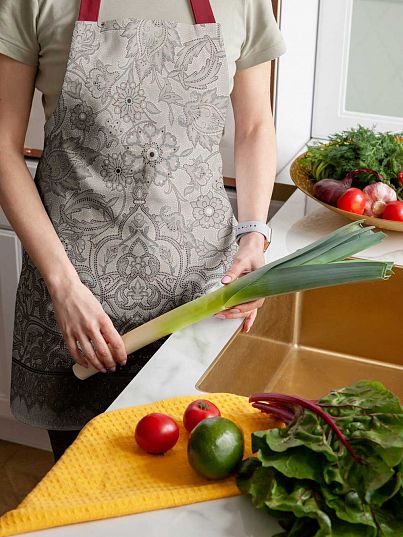 Фартук рогожка "Ожерелье", Mia Cara