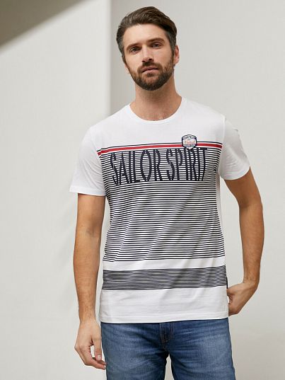 Футболка "Sailor Spirit", белый, BeGood Футболка "Sailor Spirit", белый, BeGood