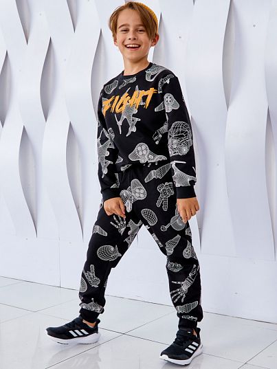 Брюки "CYBER BRO", черный, Juno