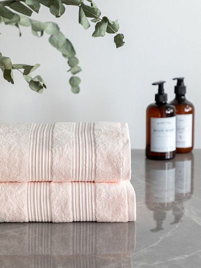 Комплект полотенец "Raffle", персик, Унисон