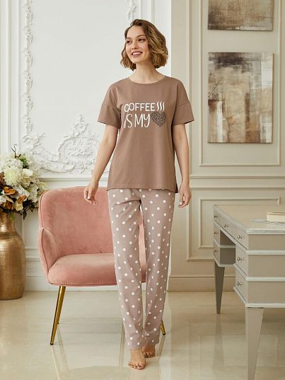 Комплект Morning Coffee Кофейный, Mia Cara