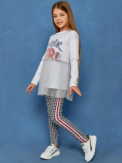 Лонгслив "5 Stars", белый, Juno