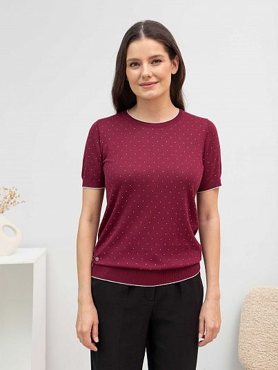 Джемпер "Diamond Shine", пурпурный, BeGood