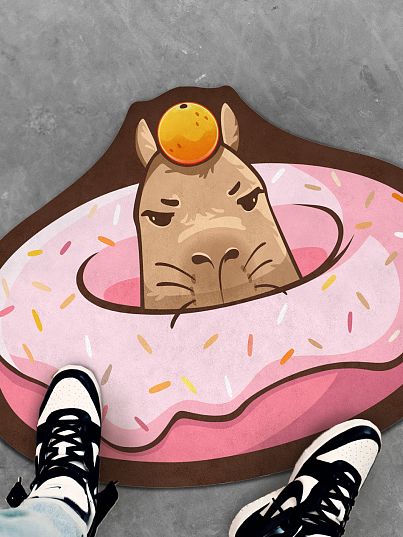 Коврик Crazy Getup Capybara