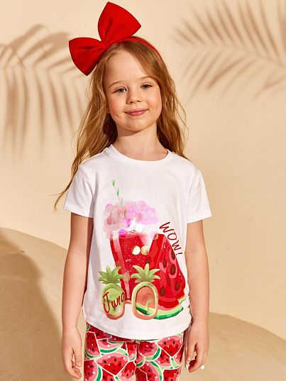 Футболка "SUN AND FUN", белый, Juno