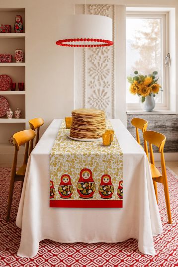Скатерть-дорожка Унисон Матрешка