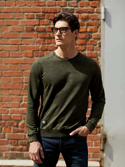 Джемпер мужской Human Nature хаки вареный, BeGood