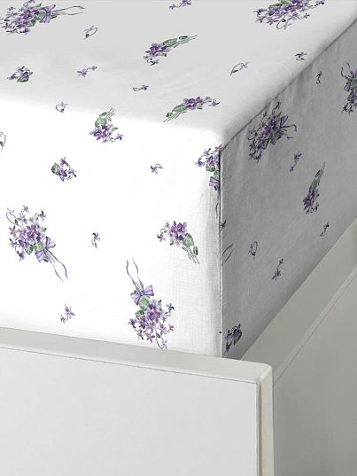 Простыня на резинке Унисон Лаванда