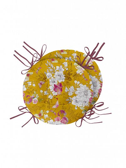 Комплект подушек на стул с тафтингом "Arancia di Capri", Унисон