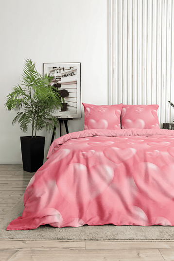 Постельное бельё Флоранс Розовое сердце