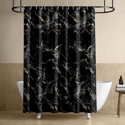 Штора Mia Cara Мрамор золотой