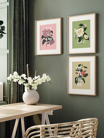 Набор из 3х постеров "Унисон" Giardino