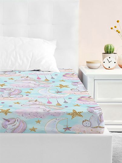 Простыня Juno Сказочные единороги