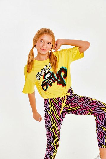 Футболка "Galaxy Spill", желтый, Juno