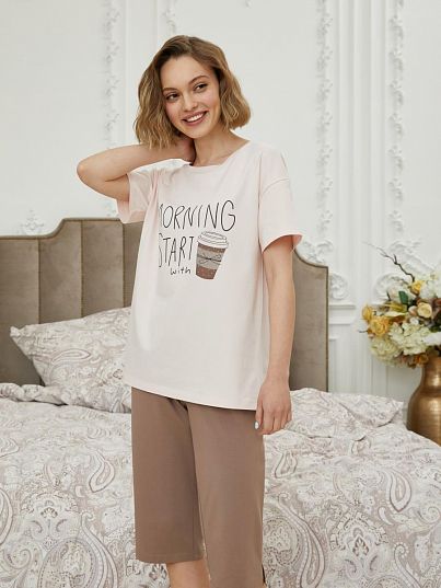 Комплект Morning Coffee Пудровый, Mia Cara