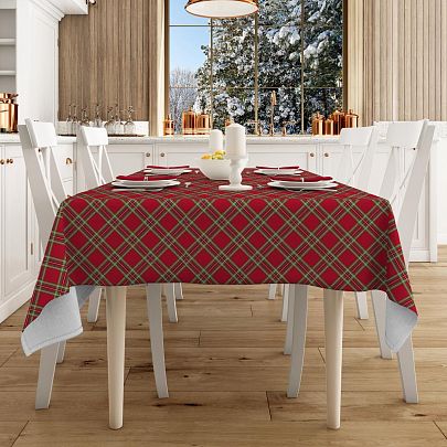 Скатерть рогожка "Альпийская сказка"