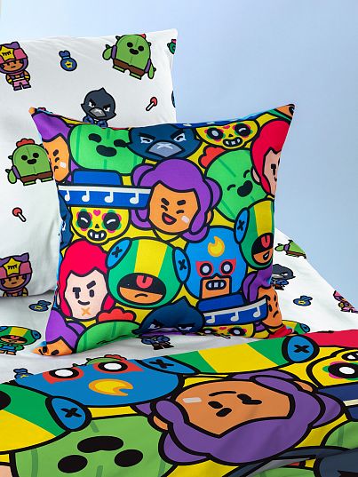 Подушка декоративная габардин "Brawl stars", Непоседа
