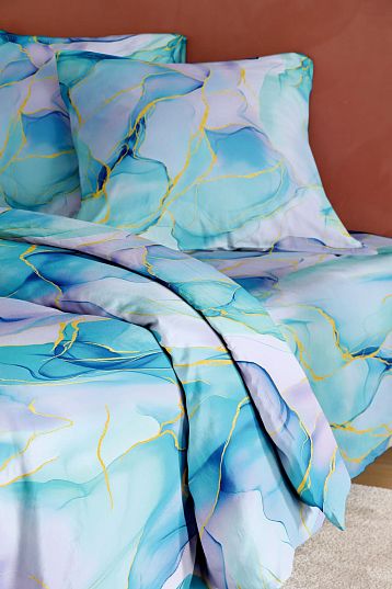 Комплект наволочек Флоранс Небесный мрамор