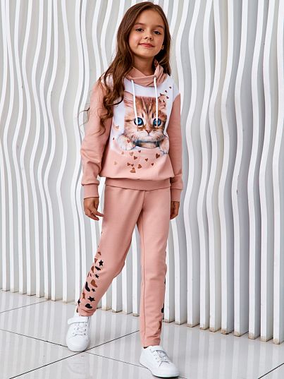 Брюки "FLUFFY FRIENDS", розовый, Juno