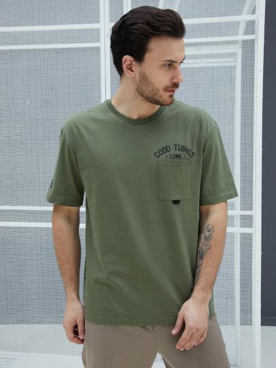 Футболка Camping, Оливковый, BeGood