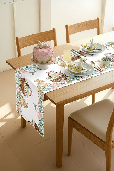 Скатерть-дорожка Mia Cara Весенний кролик