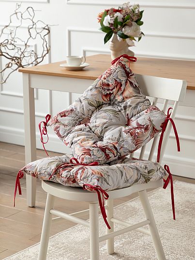 Комплект подушек на стул с тафтингом "Душистый пион", Mia Cara