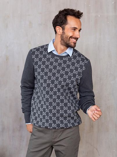 Джемпер  Темно-серый меланж, BeGood