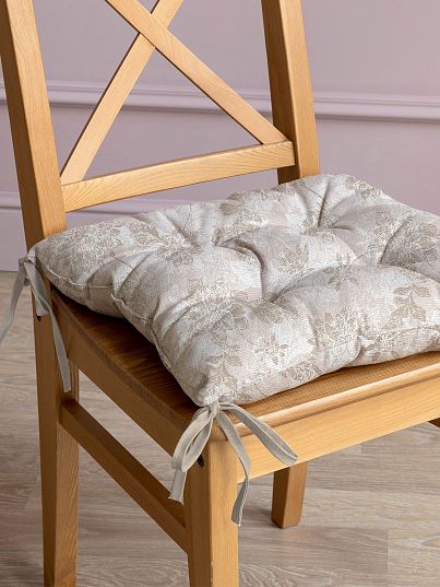 Подушка на стул Унисон Grey jacquard