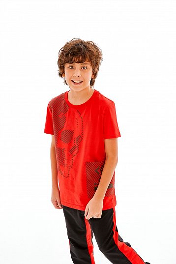 Футболка для мальчика, красный, Juno