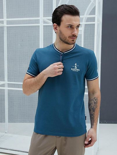 Футболка Cruise Темно-бирюзовый, BeGood