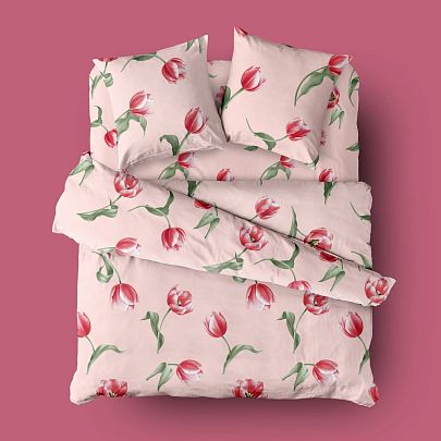 Постельное бельё Mia Cara Тюльпаны