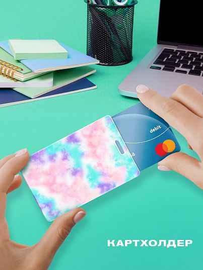 Чехол для карт "Crazy Getup" Tie dye 