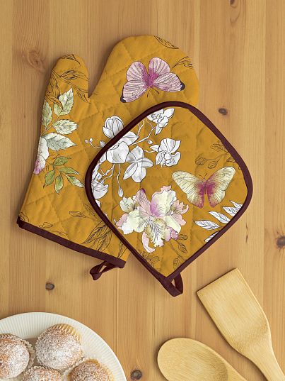 Кухонный комплект (прихватка + прихватка-рукавица) "Arancia di Capri", Унисон