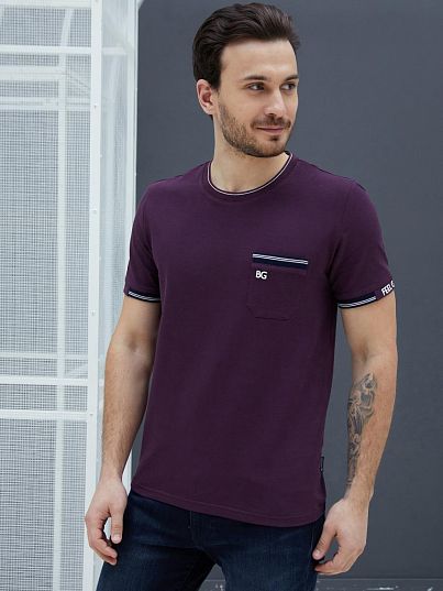 Футболка "Sea Breeze", винный, BeGood