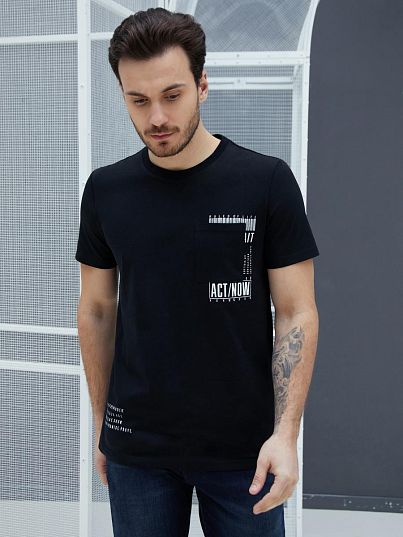 Футболка Weekend, Черный, BeGood Футболка Weekend, Черный, BeGood