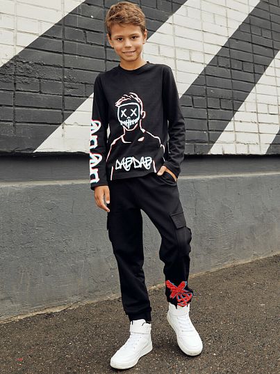 Лонгслив "DABDANCE", черный, Juno