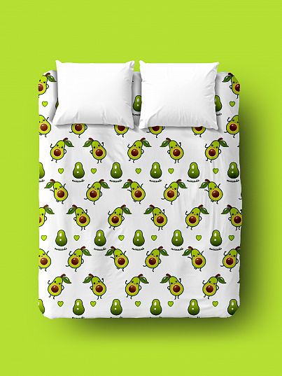Простыня Avocado White, Crazy Getup